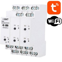 OXT viedreleja kontrollera 5 kanālu WiFi Tuya slēdzis