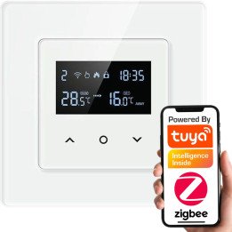 PSMART viedais termostats katlam/sildītājam 3A, balts RM ZigBee TUYA