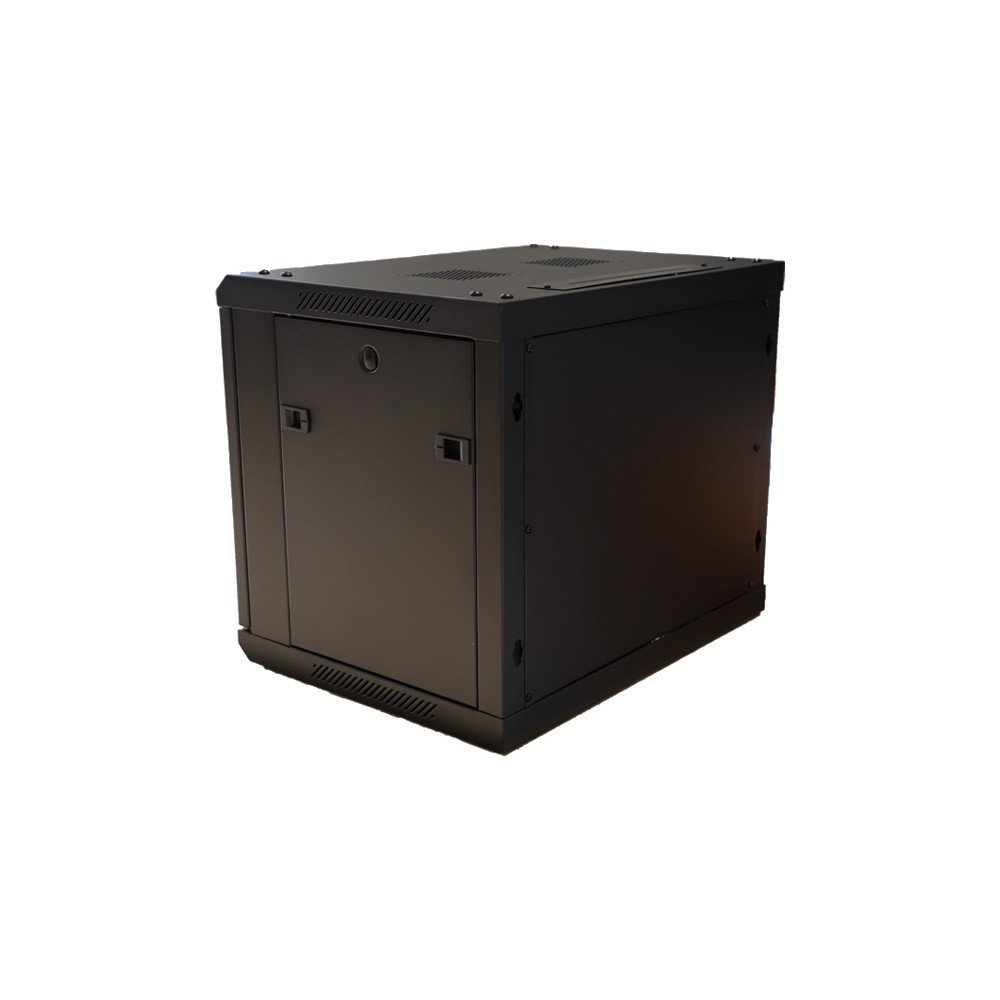 RACK spintele 19" 9U, pakabinama iki 60kg, grudintas stiklas ViDi-R19-9U/450-WS_V2