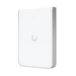 UBIQUITI UQ-U6-IW UniFi Wi-Fi 6 Dual-Band In-Wall Access Point, 573.5 + 4800 Mbps, PoE Powered