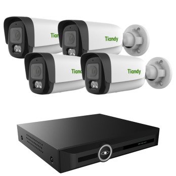 Valmis 8Mpx-valvontasarja, 4 IP-kameraa, 20-kanavainen 4K-tallennin