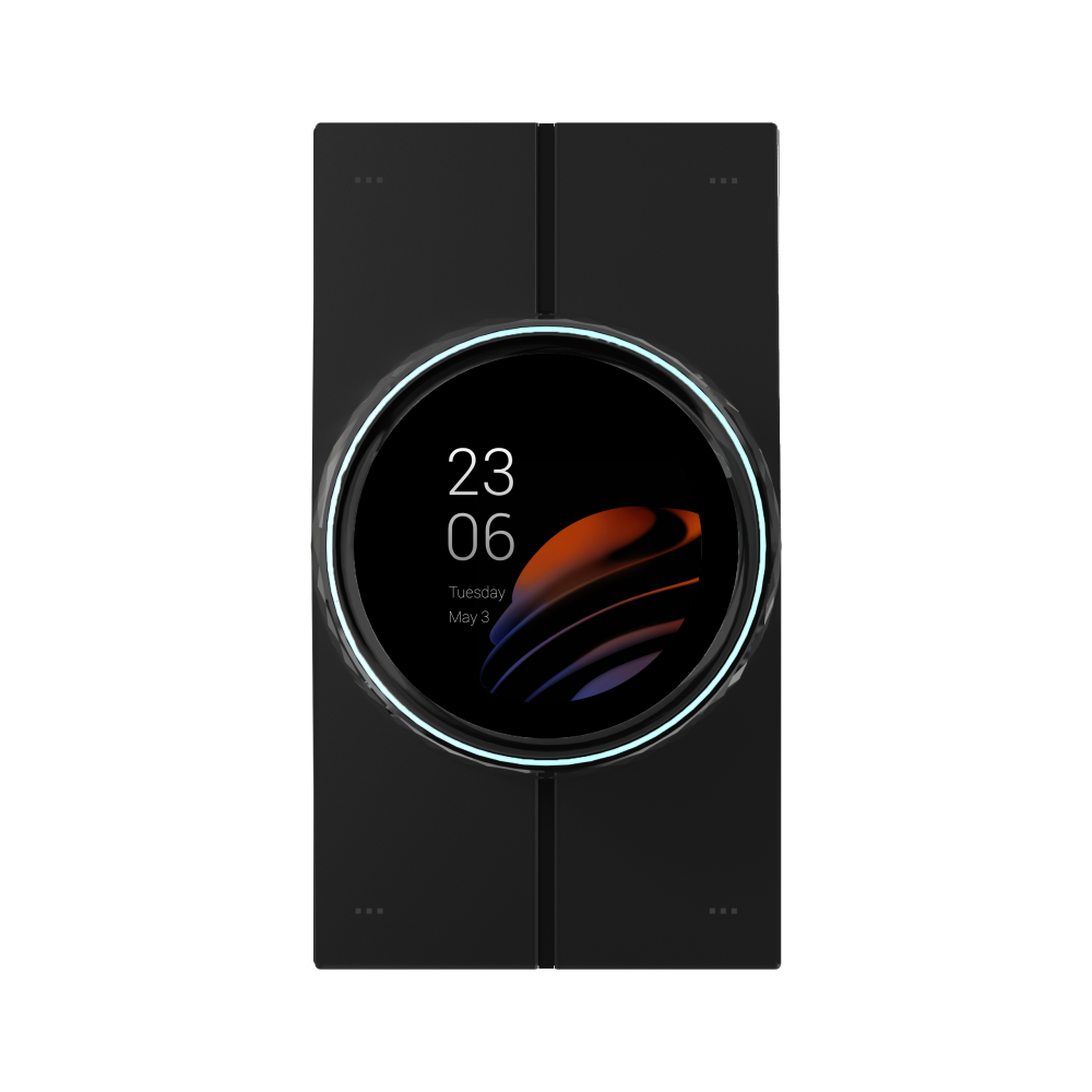 Akubela HyPanel Lux Piano PoE Home Center monitorius juodas