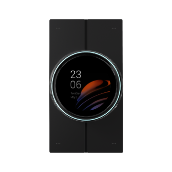 Akubela HyPanel Lux Piano PoE Home Center -naytto musta