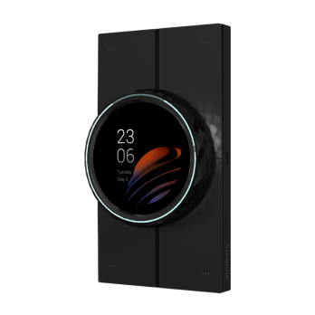 Akubela HyPanel Lux Piano PoE Home Center -naytto musta