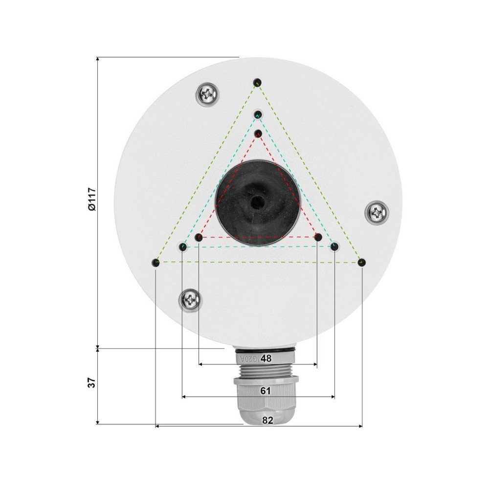 Fotoaparato laikiklis, VIDI-P110-W tvirtinimo pagrindas
