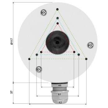 Fotoaparato laikiklis, VIDI-P110-W tvirtinimo pagrindas