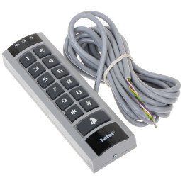SATEL ACCO-SCR-BG Standalone Access Controller with Keypad and RFID Reader, 13.56MHz, 1000 Users