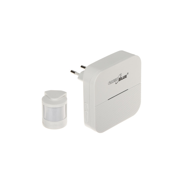 GreenBlue GB-212 Doorbell with PIR Motion Detector - Wireless Battery-Powered Door Chime