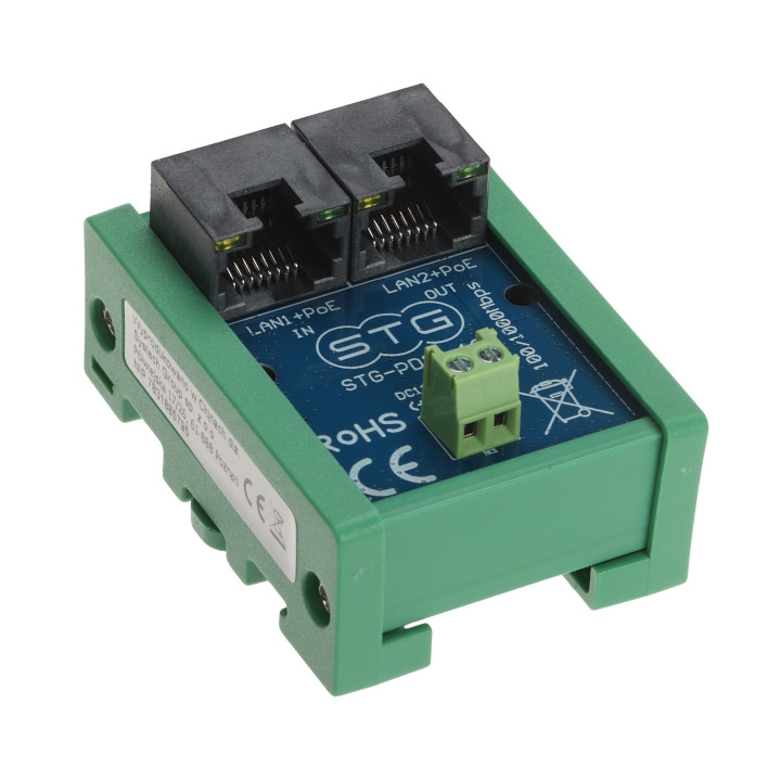STG STG-PD10-12 PoE Adapter 10W 12V DC Power Supply for IP Cameras