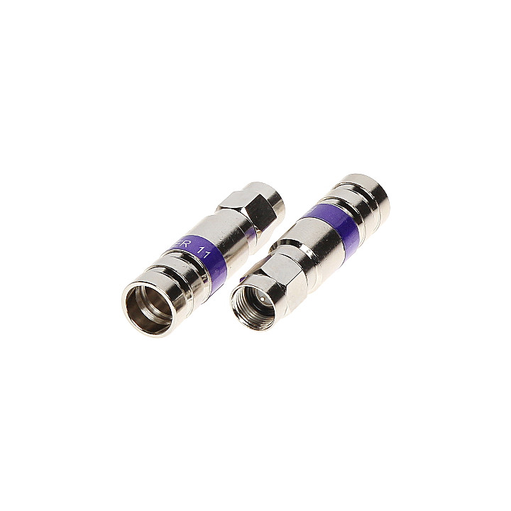 F/ZAC-TRISET-11/MSR Compression F-Type Connector for Coaxial Cable