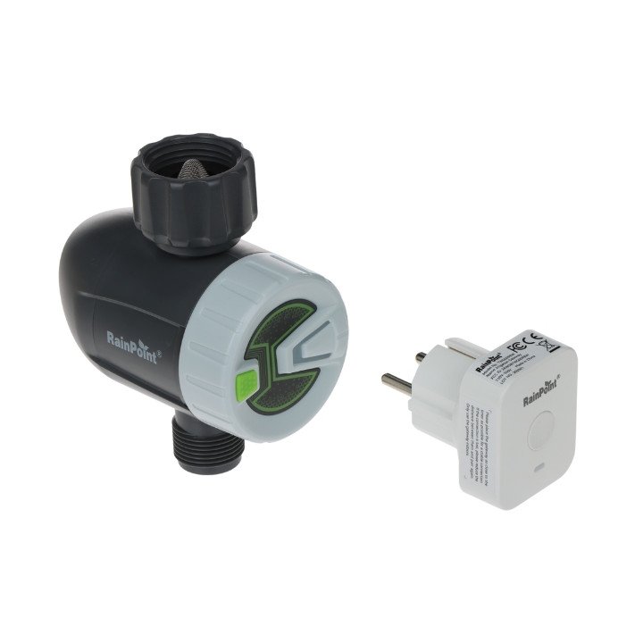 RainPoint TTV102B+TWG009BW Smart Irrigation Valve Timer with WiFi Hub, Tuya Compatible