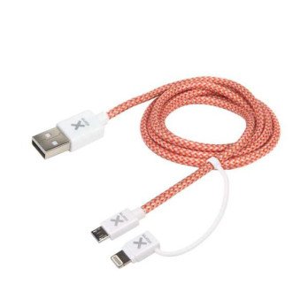 Xtorm Cable Dual USB Lightning ja Micro liitin