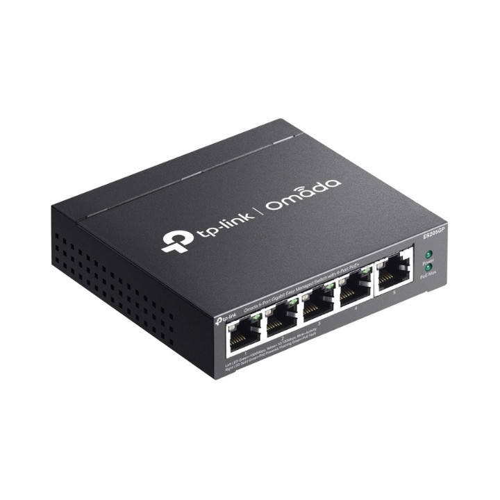 LÜLITI POE TL-ES205GP 4 PRIEVADŲ + 1X UPLINK TP-LINK
