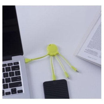 Xoopar Octopus Charging Multi Cable (lime)