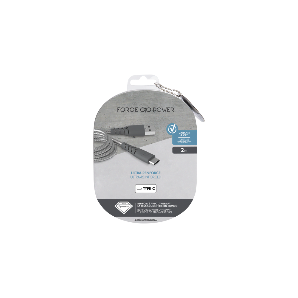 Force Power laadimiskaabel Type-C 2m