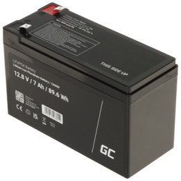 Green Cell 12.8V/7AH/LIFEPO4-GC LiFePO4 Battery 12.8V 7Ah 89.6Wh Deep Cycle for Solar, UPS, Energy Storage