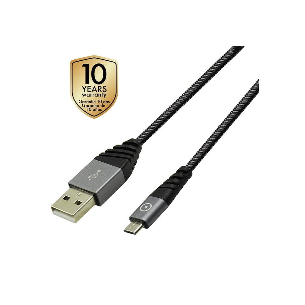 Tiger Ultra Resistant Cable Micro USB 1.2M 2.4A (grey)