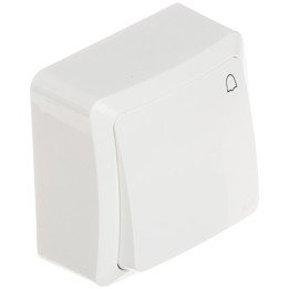 Elektro-Plast BERG/3714-00/EPN Momentary Push Button Switch 250V 10A White Flush-Mount