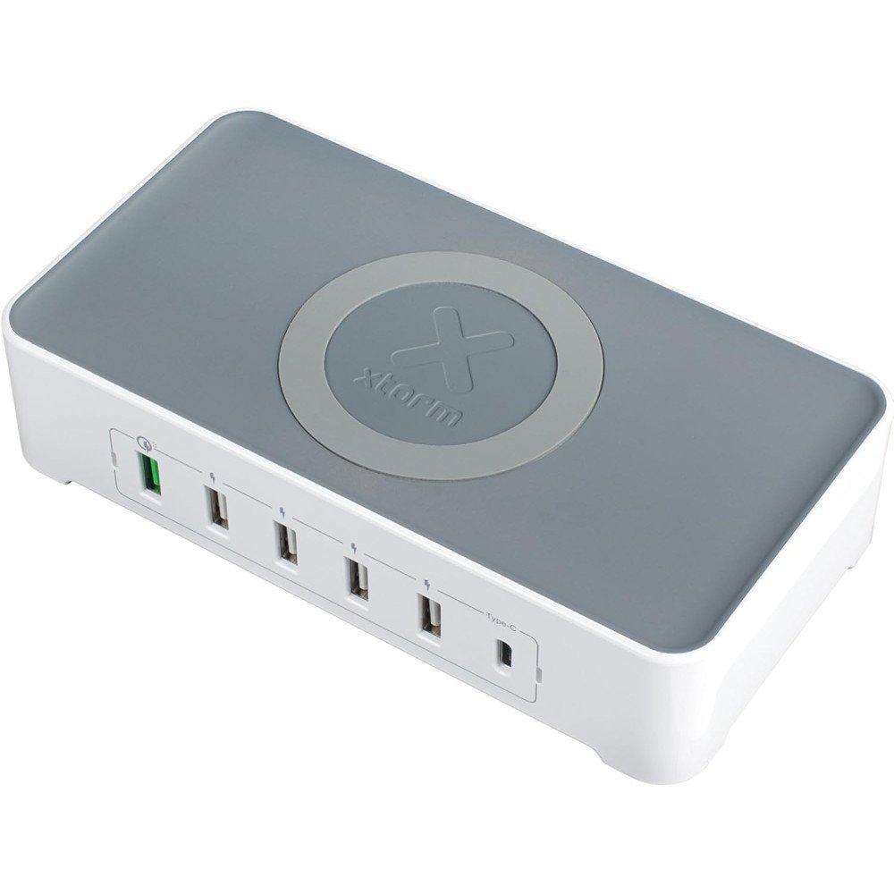Xtorm Power Hub Vigor Wireless (harmaa/valkoinen)