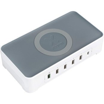 Xtorm Power Hub Vigor Wireless (harmaa/valkoinen)