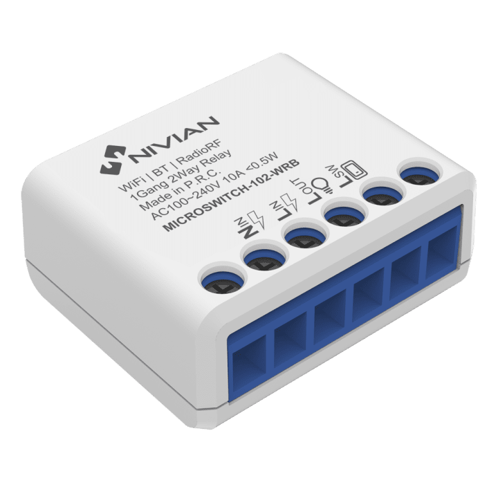 NIVIAN RETAIL NVS-MICROSWITCH-102-WRB mikrolüliti – kompaktne kiirlüliti tööstuslikele ja isetegemisrakendustele