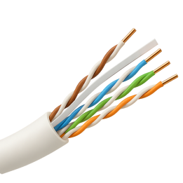 SAFIRE UTP6-305-PVC-Eca Cat6 UTP verkkokaapeli 305 m kela PVC harmaa