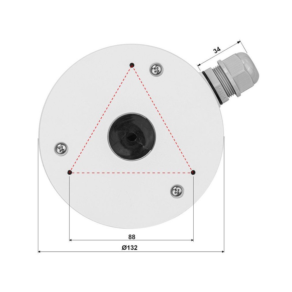 KAAMERA BRACKET TC-P54BM SPEC:V1_V2.0 TIANDY