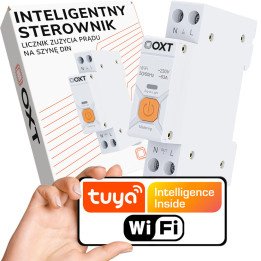 OXT Controller Meter 63A 19mm 1P Temperatūras mērīšanas DIN WiFi TUYA