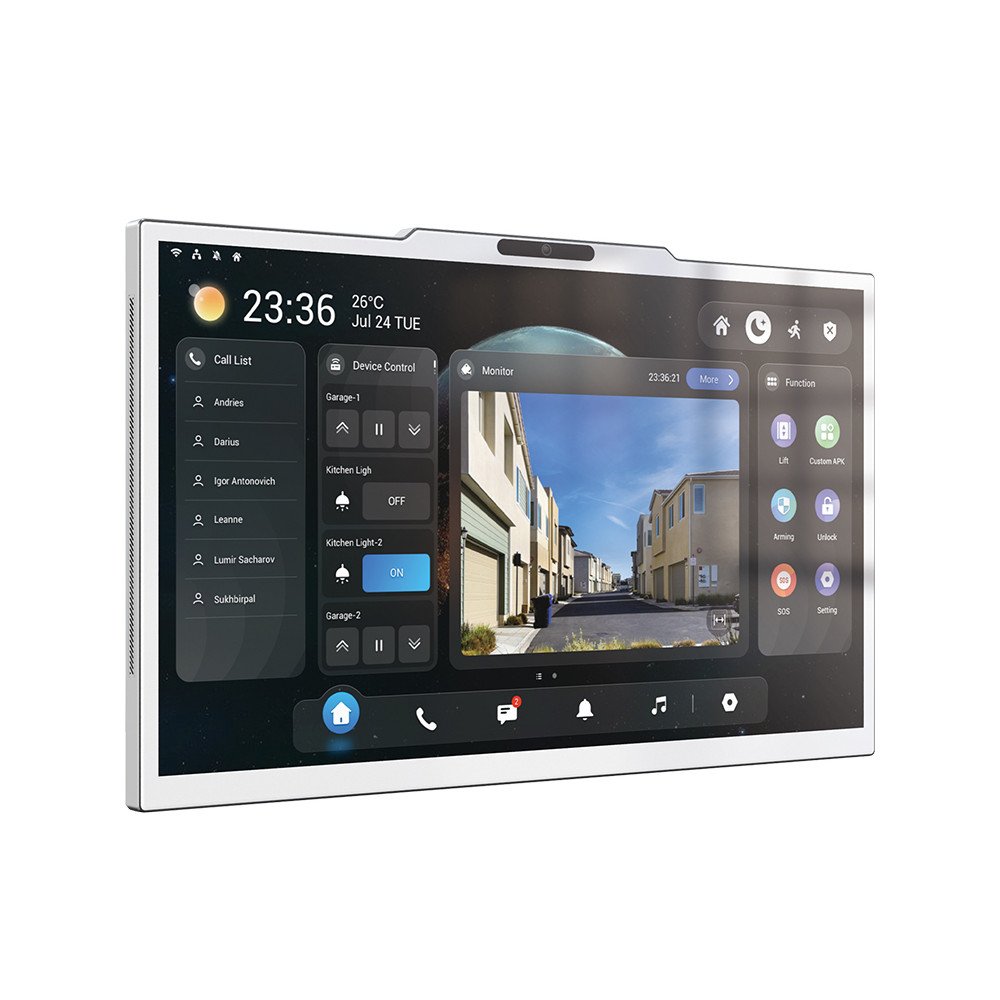 Akuvox X937A monitors 15 collu Android 14 PoE WiFi 8GB RAM HDMI balta kamera