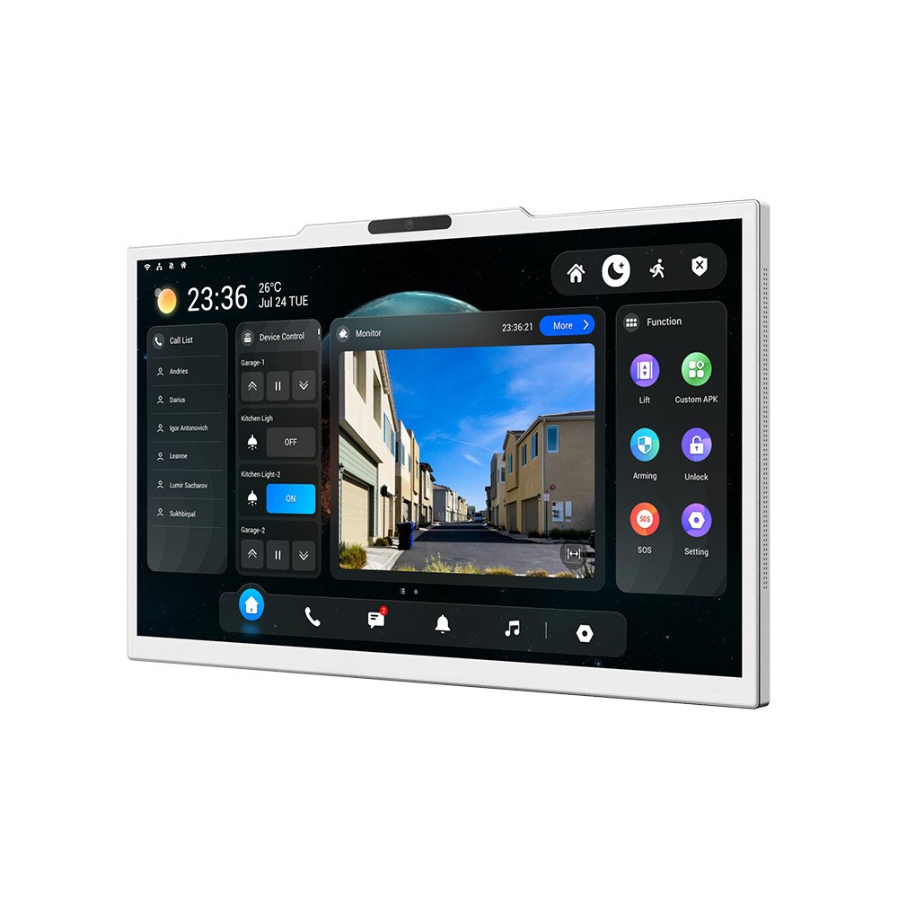 Akuvox X937A monitors 15 collu Android 14 PoE WiFi 8GB RAM HDMI balta kamera