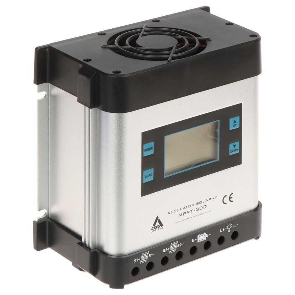 SOLAR BATTERY CHARGING REGULATOR SCC-30A-MPPT-LCD AZO Digital