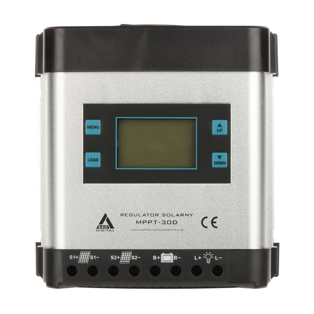 SAULES AKUMULATORA UZLADES REGULATORS SCC-30A-MPPT-LCD AZO Digital