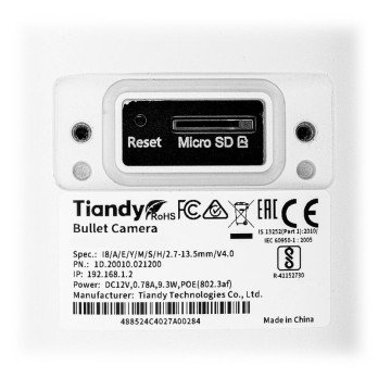 2 Mpx Motozoom TC-C32US IP network camera Spec: I8/A/E/Y/M/S/H/2.7-13.5mm/V4.0