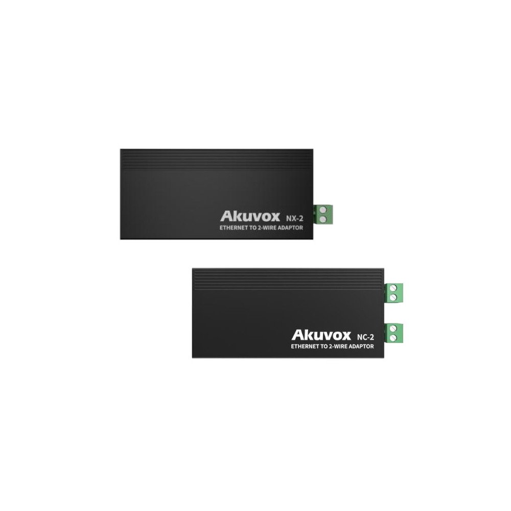 Akuvox NX-2/NC-2 LAN+POE modulis, nustatytas per 2 laidu magistrale