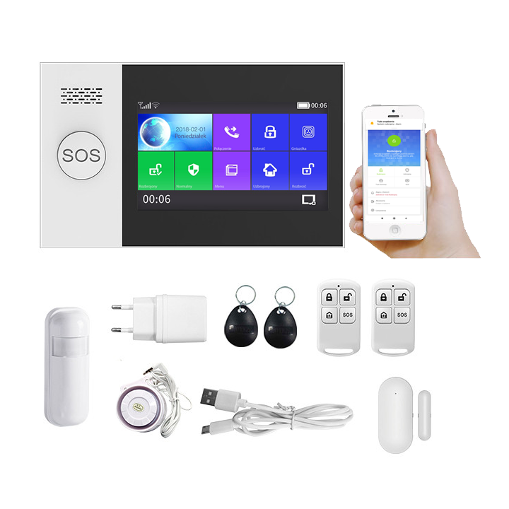 Центральная сигнализация Wifi GSM RF433 МГц TUYA