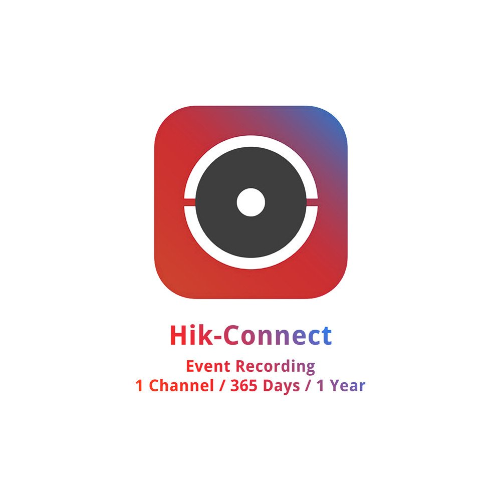 Tarkvara litsents HC-sundmusrekordimine/365 Day/1CH/1Y Hikvision
