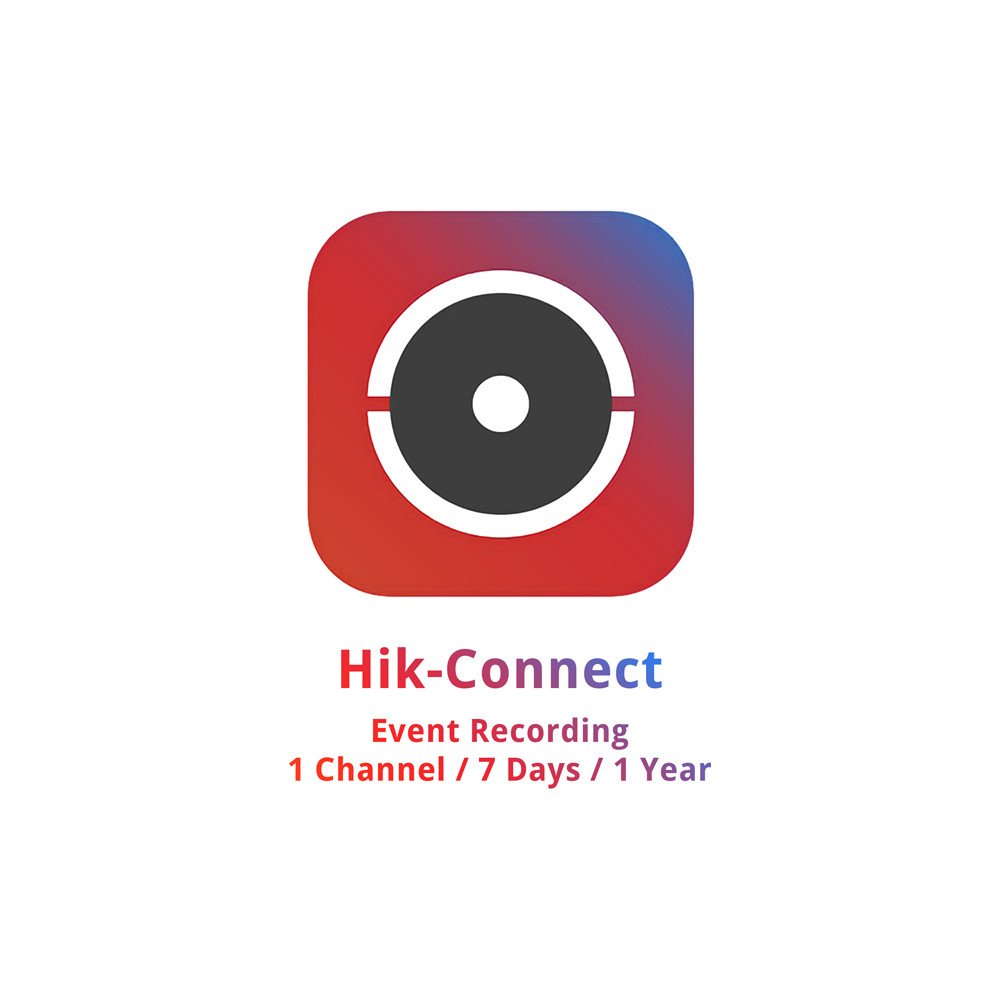 Ohjelmistolisenssi HC-EventRecording/7day/1ch/1y Hikvision