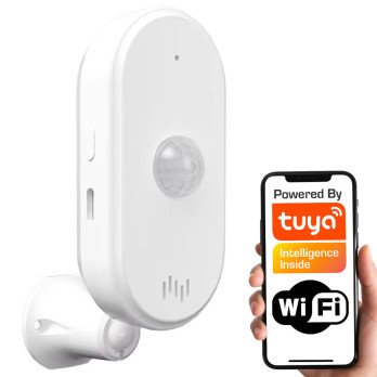 Ismanusis PIR judesio jutiklis su garso signalizacija WiFi TUYA
