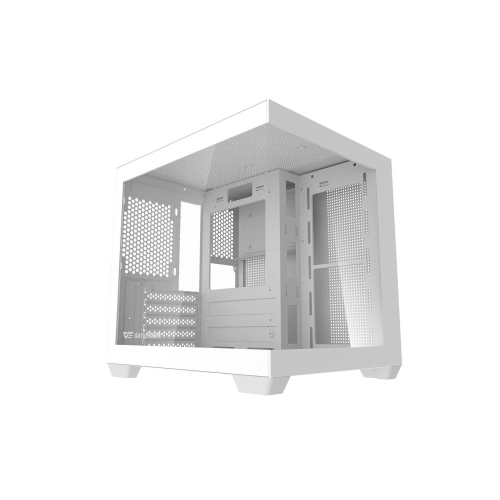 Darkflash C275P datora korpuss bez ventilatoriem (balts)
