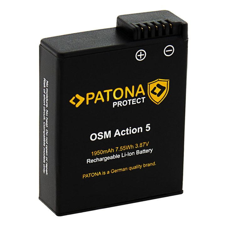 Patona PT42425 Battery for DJI Osmo Action 3/4/5 1950mAh Li-Ion 3.87V BCX202 PROTECT