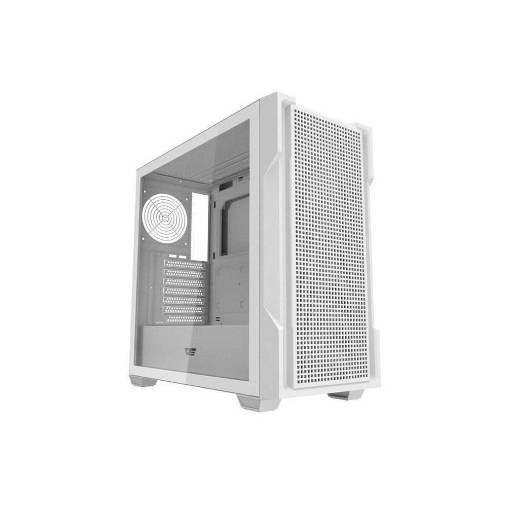 Darkflash DS900 Mesh datora korpuss bez ventilatoriem (balts)