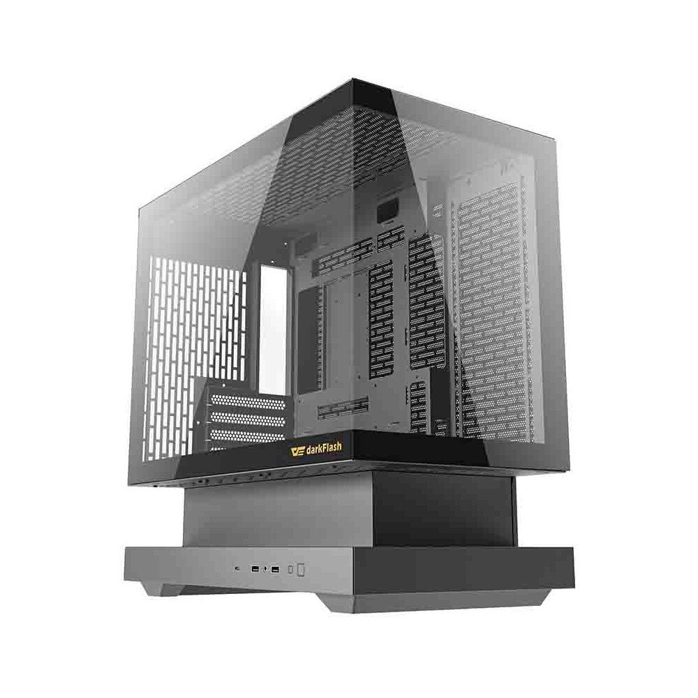 Darkflash F1 datora korpuss (melns) + 6 ARGB ventilatori