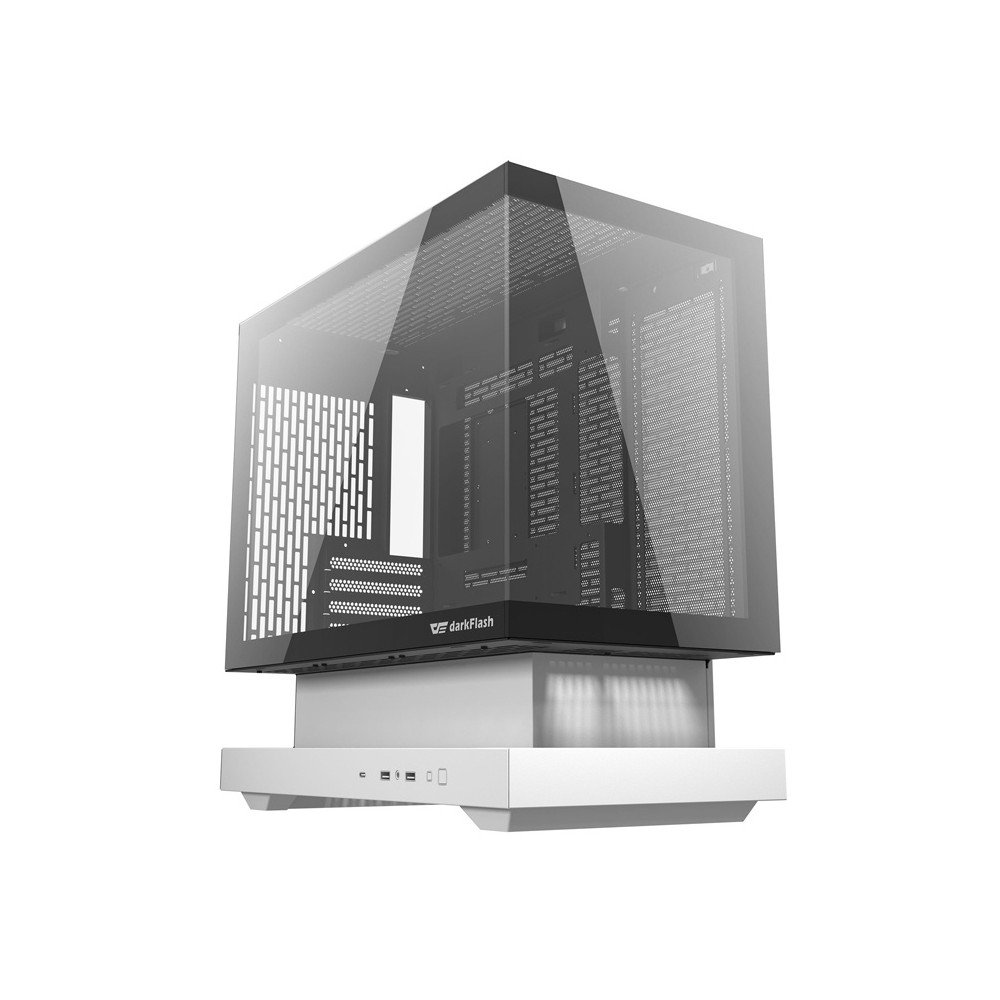 Darkflash F1 datora korpuss (Balts) + 6 ARGB ventilatori