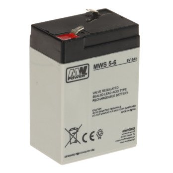 BATTERY 6V/5AH-MWS MW POWER