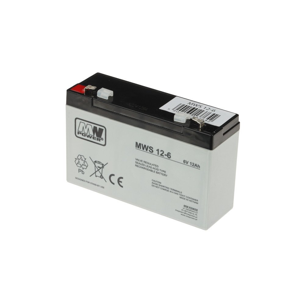 AKUMULATORS 6V/12AH-MWS MW Jauda