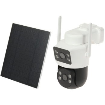 SAULES IP KAMERA, LAUKO SU PIR DETEKTORIU ICSEE-W41SD-SOLAR-AOV Wi-Fi 4 Mpx 3,6 mm