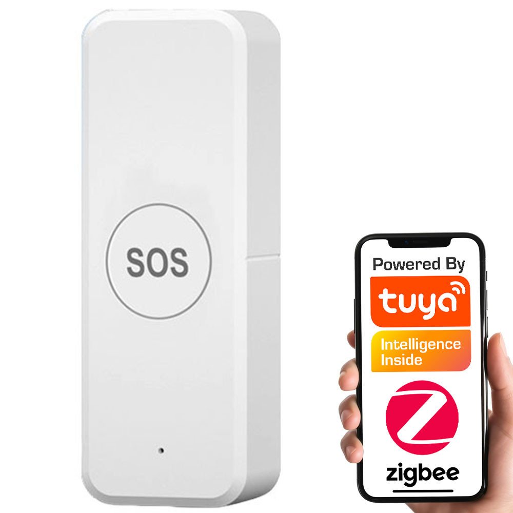 SOS aliarmo mygtuko baterija maitinama ZigBee Tuya