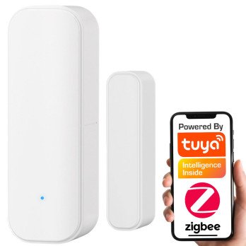 Magnetiskais durvju/logu sensors Balts ZigBee TUYA