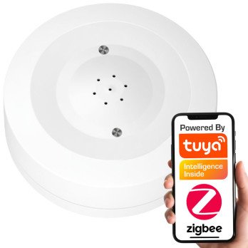 Viedais udens nopludes sensors ar sirenu ZigBee TUYA