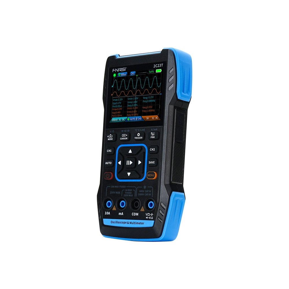 Parnesajams 3-in-1 osciloskops FNIRSI 2C23T multimetra signalu generators
